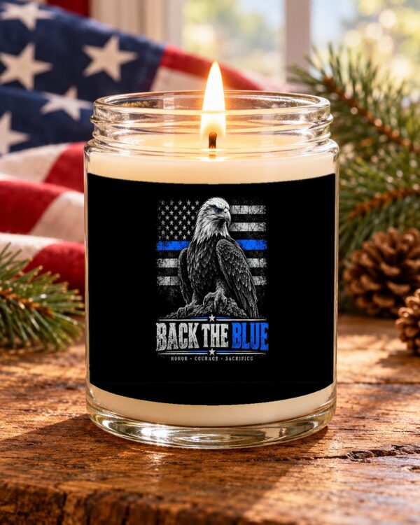Back the Blue Soy Candle