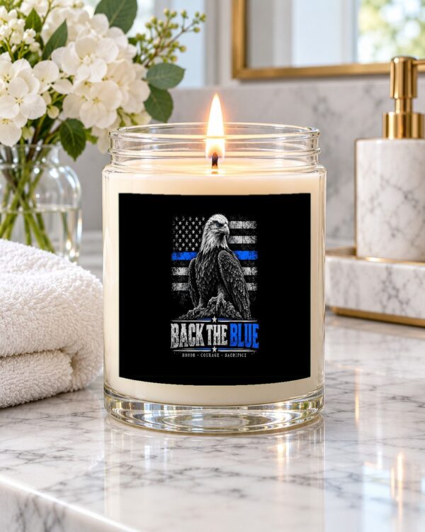 Back the Blue Soy Candle