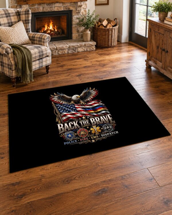 Back the Brave Area Rug