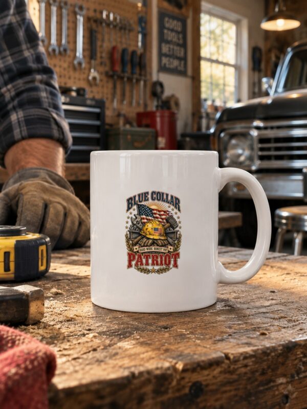 Blue Collar Patriot Hard Hat Mug