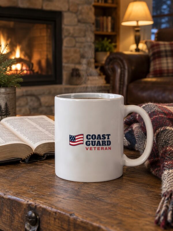 Coast Guard Veteran Flag Mug