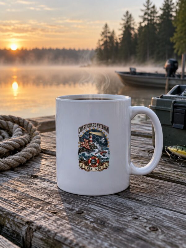 Coast Guard Veteran Lighthouse Mug