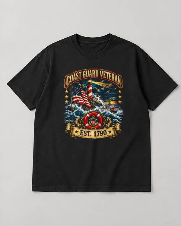 Coast Guard Veteran Lighthouse Tee