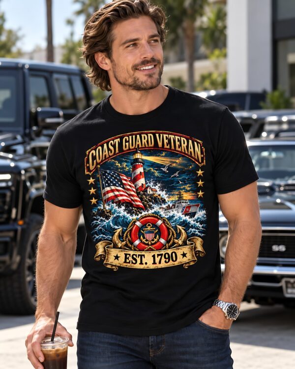 Coast Guard Veteran Lighthouse Tee