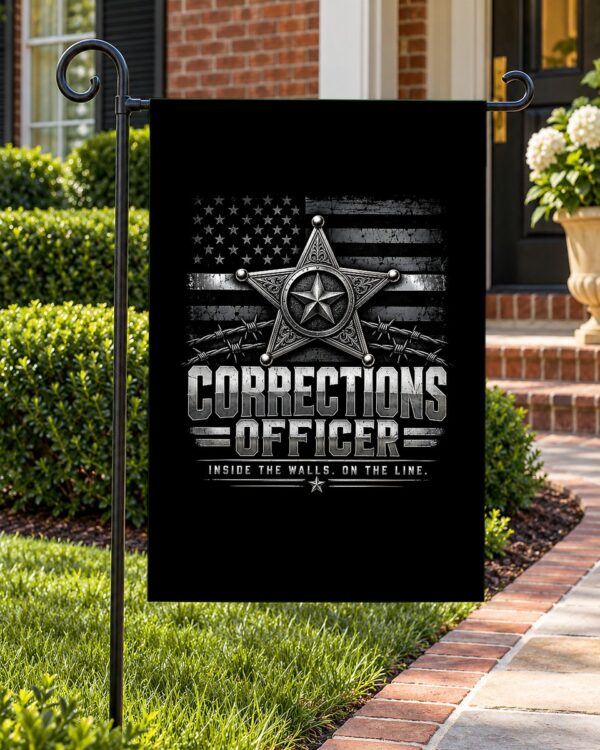 Corrections Officer Garden Flag