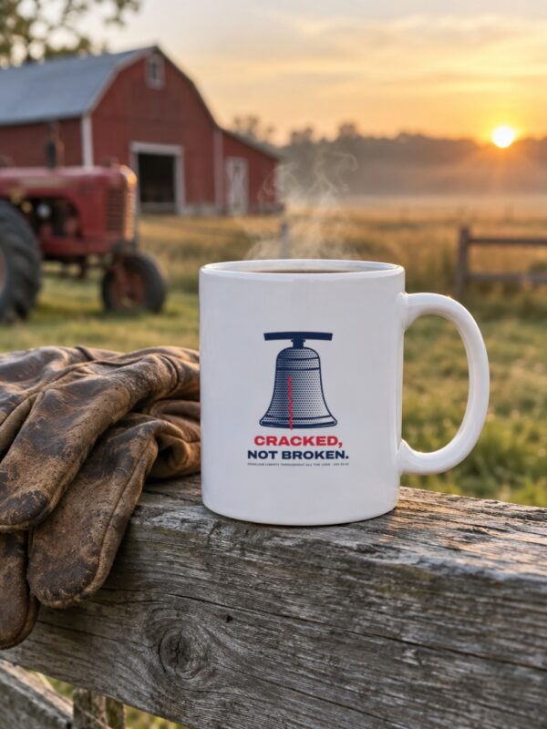 Cracked Not Broken Liberty Bell Mug