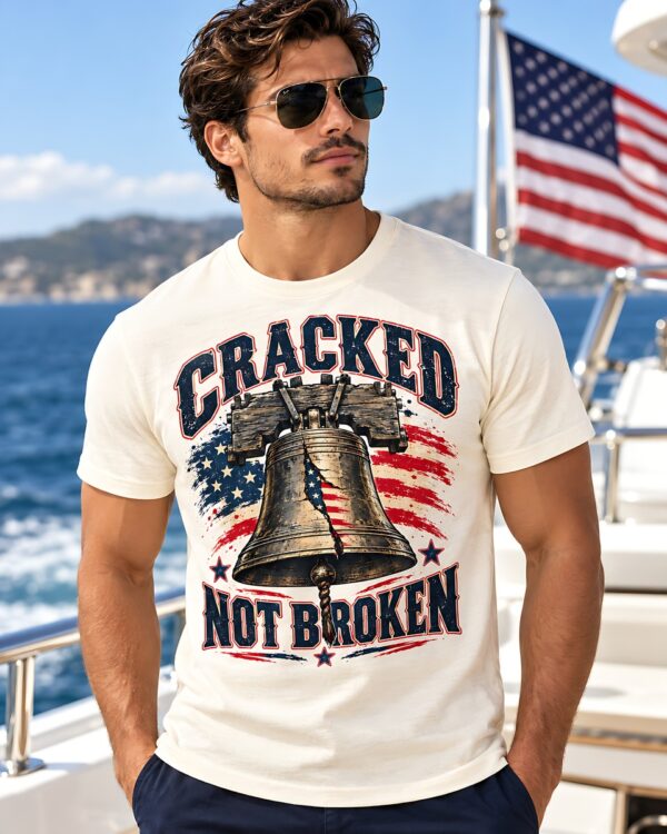 Cracked Not Broken Liberty Bell Tee