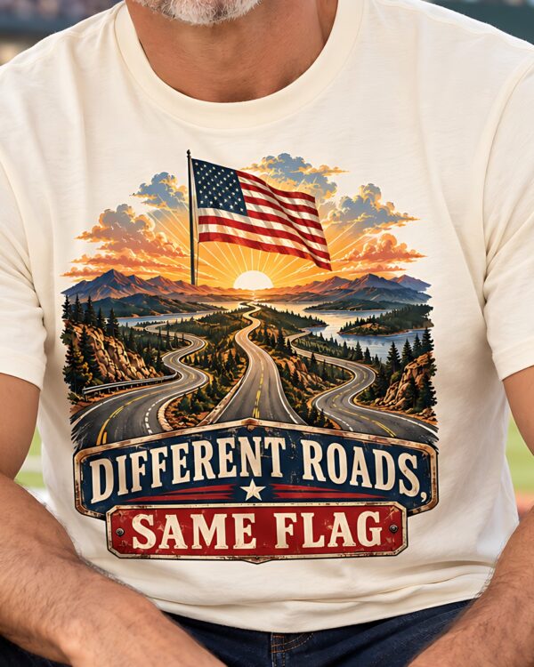 Different Roads, Same Flag Tee