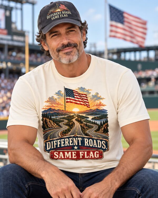 Different Roads, Same Flag Tee