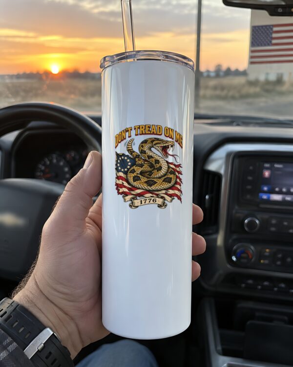 Don't Tread on Me Rattlesnake 20oz Tumbler