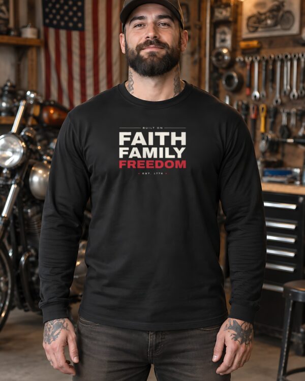 Faith Family Freedom Long Sleeve Tee