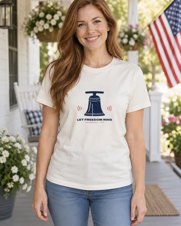 Let Freedom Ring Liberty Bell Women's Fitted Tee