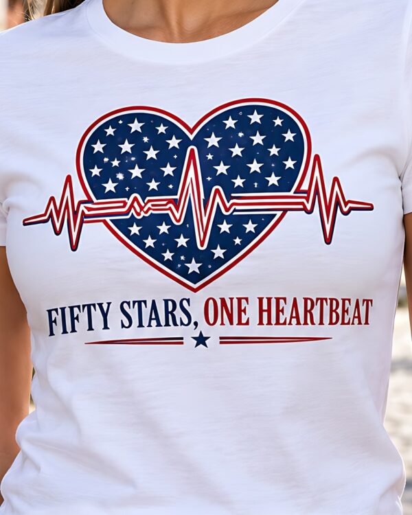 Fifty Stars, One Heartbeat Tee