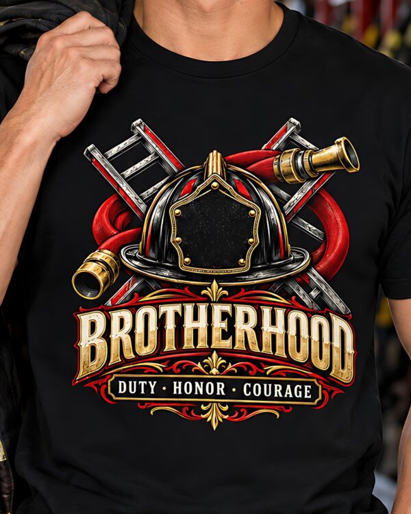 Firefighter Brotherhood Duty Honor Courage Tee