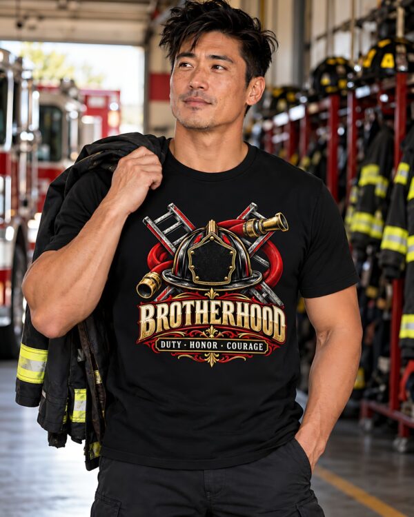 Firefighter Brotherhood Duty Honor Courage Tee