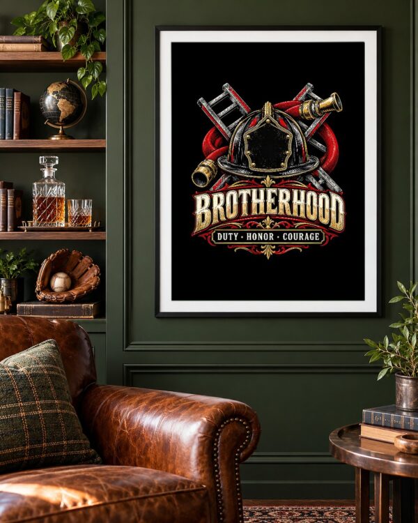Firefighter Brotherhood Poster