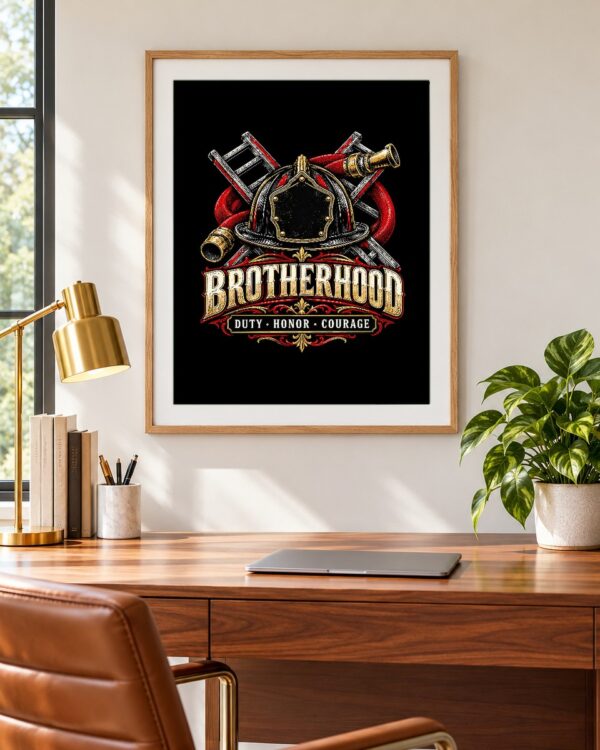 Firefighter Brotherhood Poster
