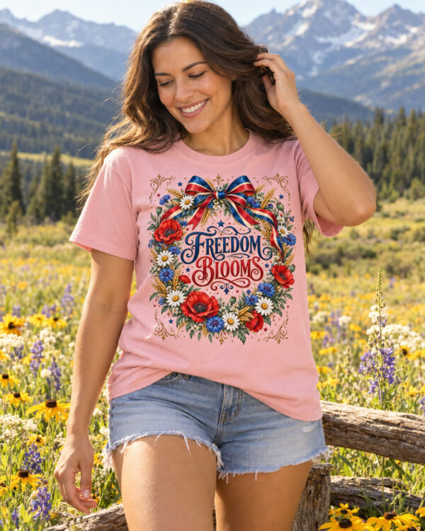 Freedom Blooms Wildflower Wreath Tee