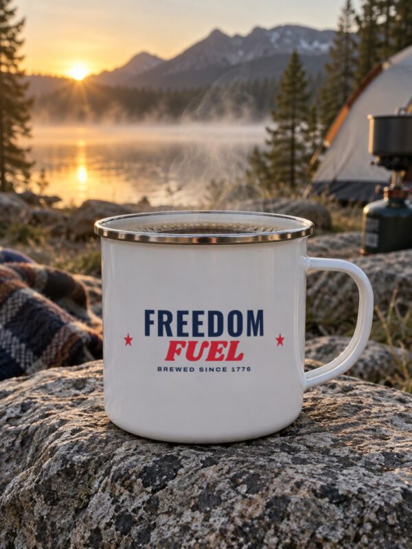 Freedom Fuel Enamel Camp Mug