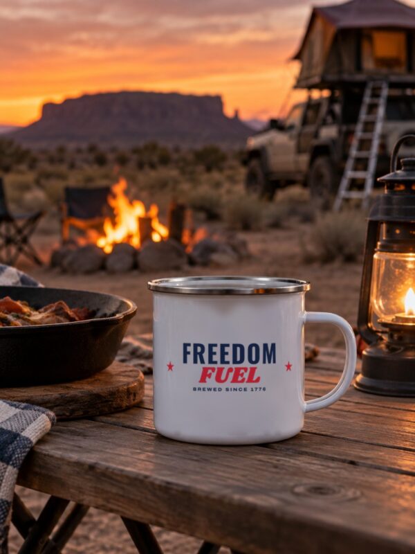 Freedom Fuel Enamel Camp Mug