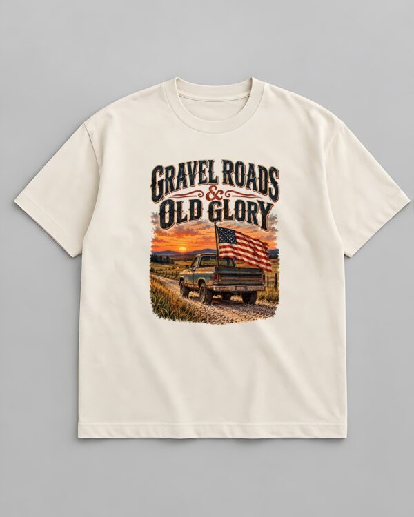 Gravel Roads & Old Glory Tee