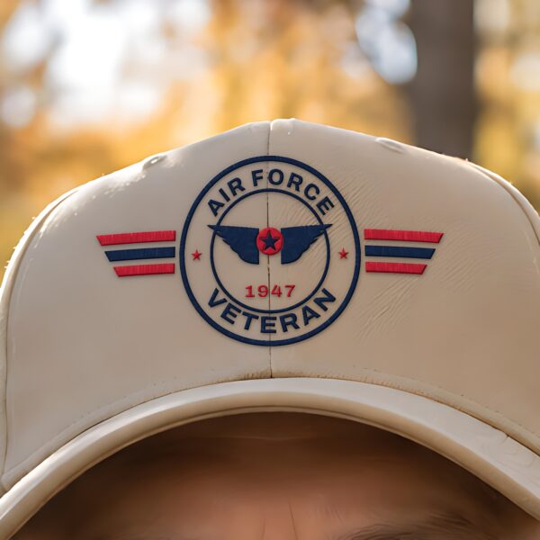 Air Force Veteran Patch Dad Hat, Khaki
