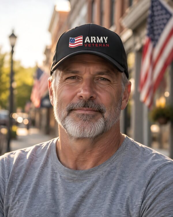 Army Veteran Flag Dad Hat