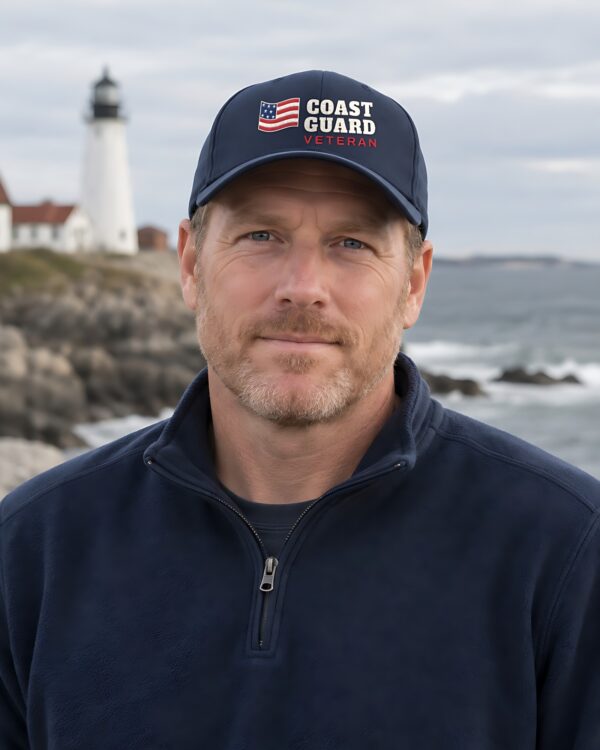 Coast Guard Veteran Flag Dad Hat