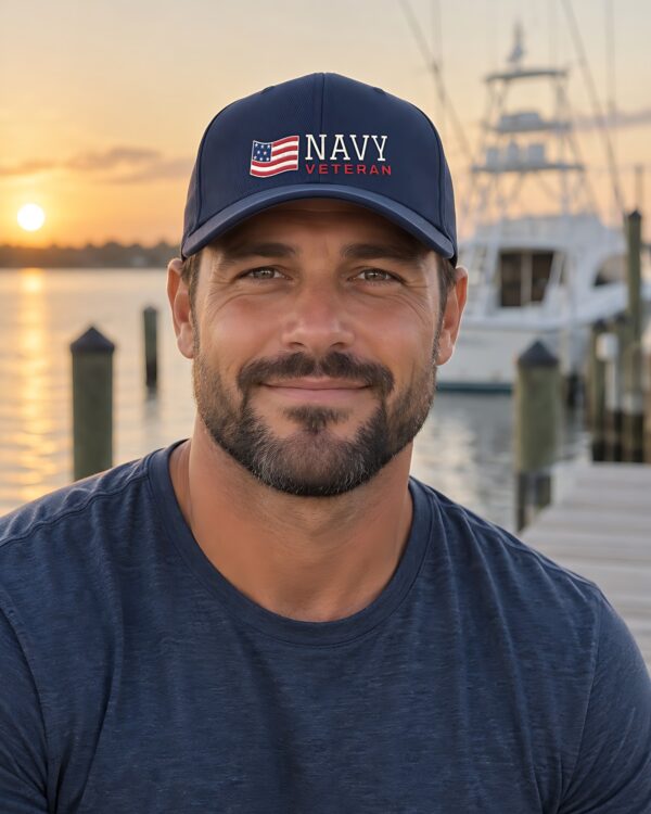 Navy Veteran Flag Dad Hat