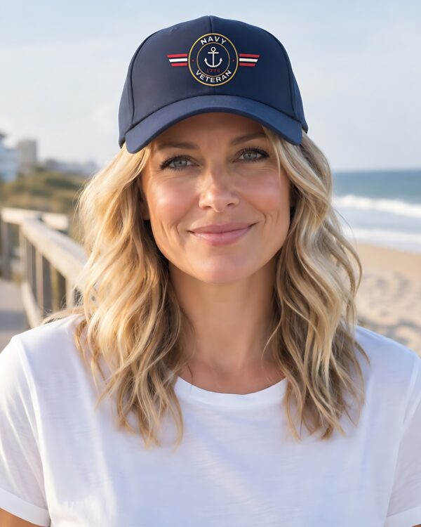 Navy Veteran Patch Dad Hat