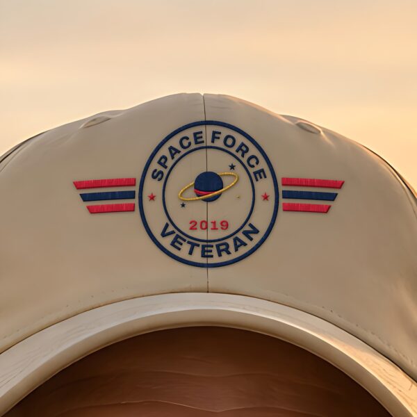 Space Force Veteran Patch Dad Hat, Khaki