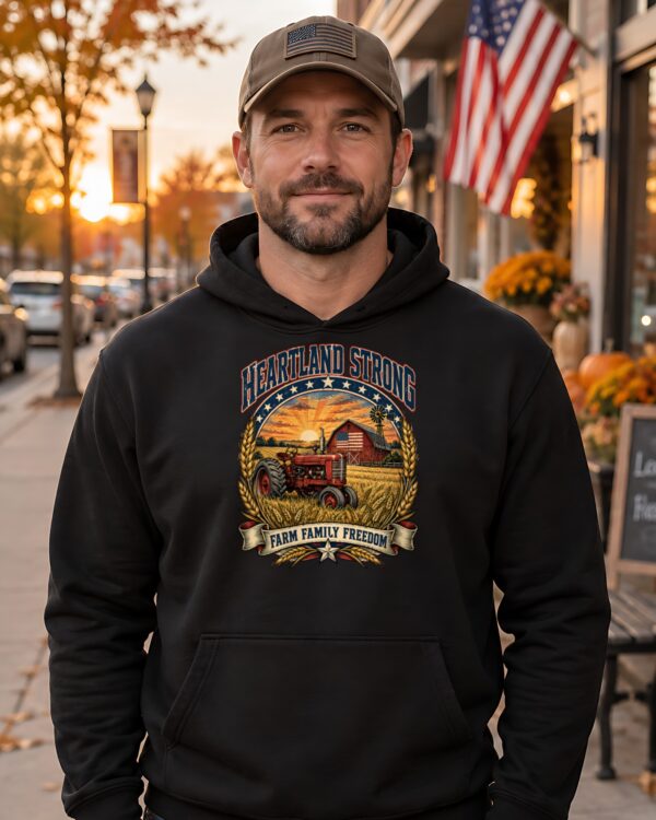 Heartland Strong Tractor & Barn Hoodie