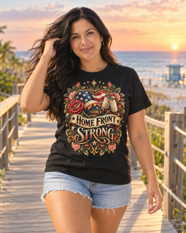 Home Front Strong Tattoo Heart Tee