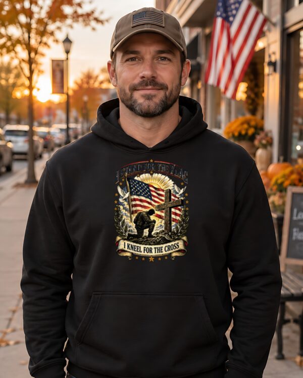 I Stand for the Flag, I Kneel for the Cross Hoodie