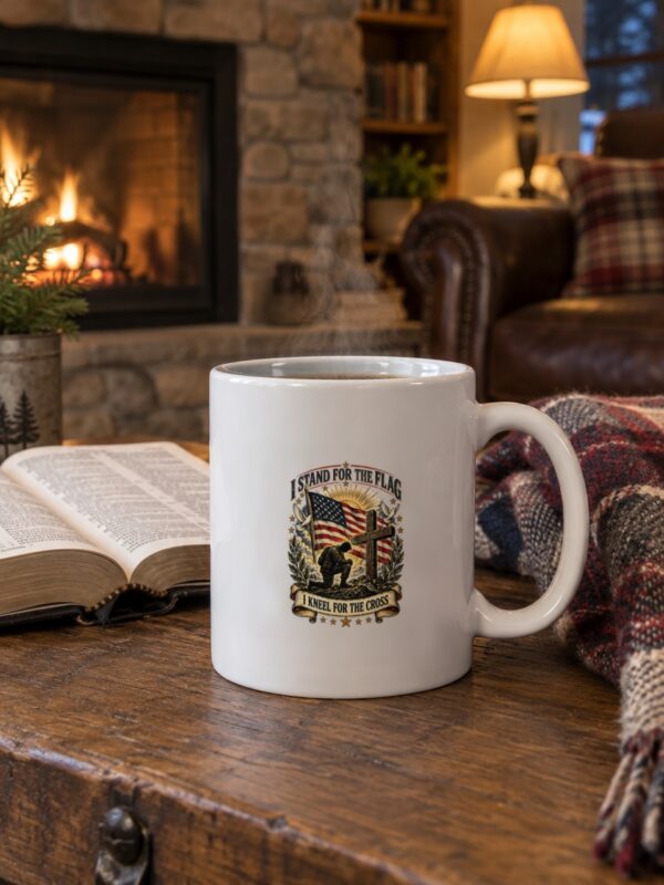 I Stand for the Flag, I Kneel for the Cross Mug