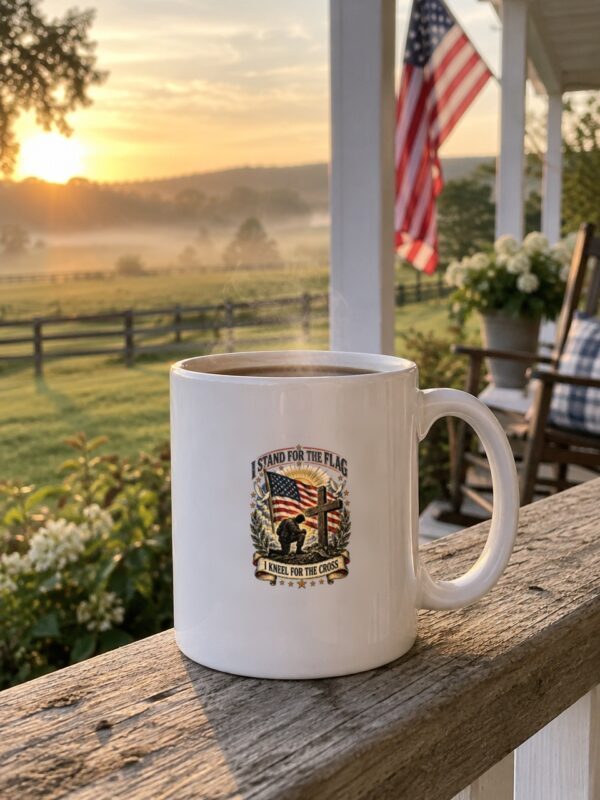 I Stand for the Flag, I Kneel for the Cross Mug