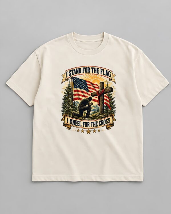 I Stand for the Flag, I Kneel for the Cross Tee