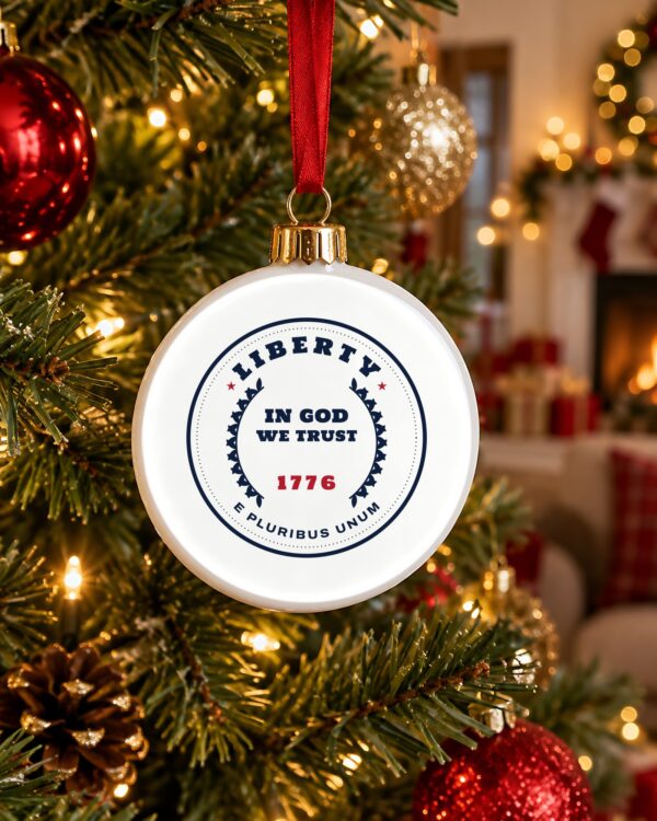 In God We Trust 1776 Coin Christmas Ornament