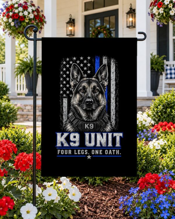 K9 Unit Garden Flag