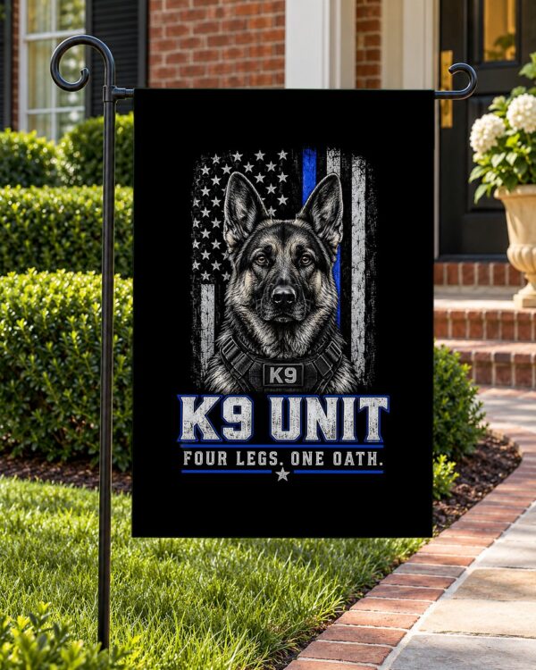 K9 Unit Garden Flag