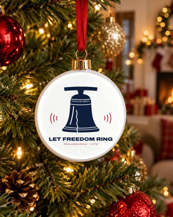 Let Freedom Ring Liberty Bell Christmas Ornament
