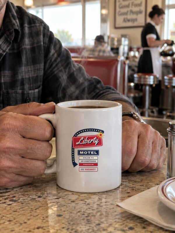 Liberty Motel Retro Americana Mug