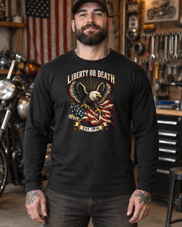 Liberty or Death Eagle Long Sleeve Tee