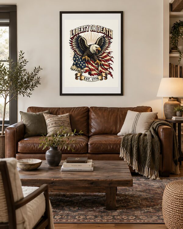 Liberty or Death Eagle Poster