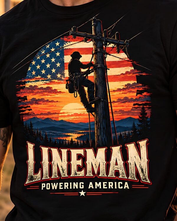 Lineman Powering America Tee