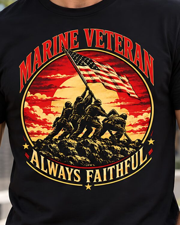 Marine Veteran Always Faithful Tee