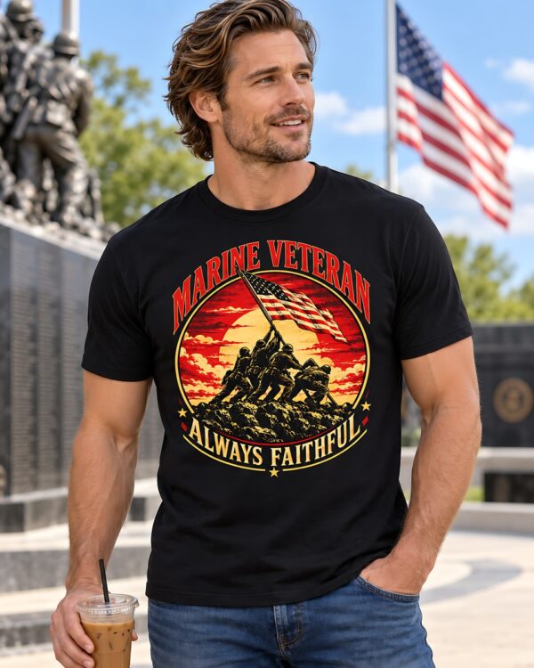 Marine Veteran Always Faithful Tee