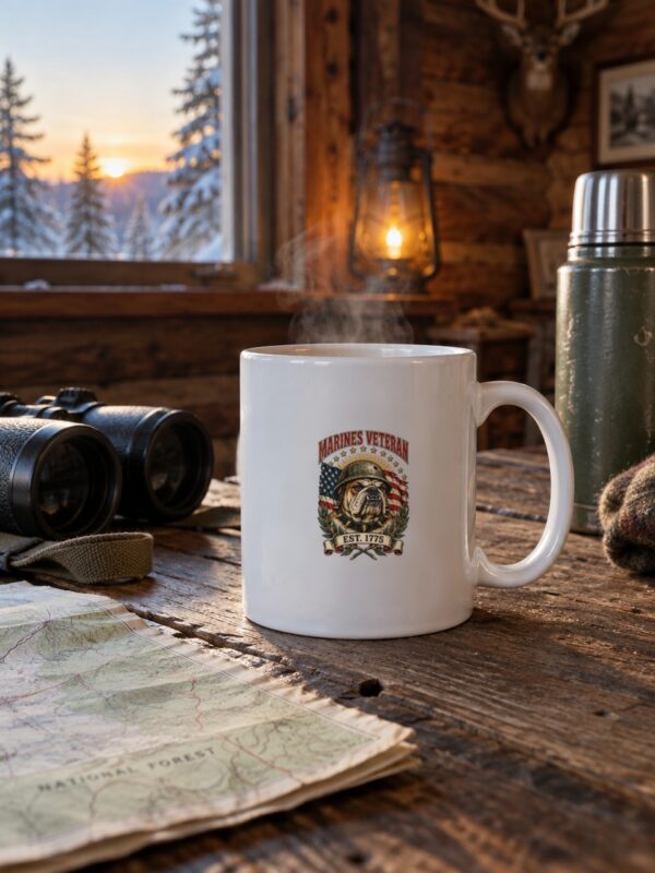 Marines Veteran Bulldog Mug