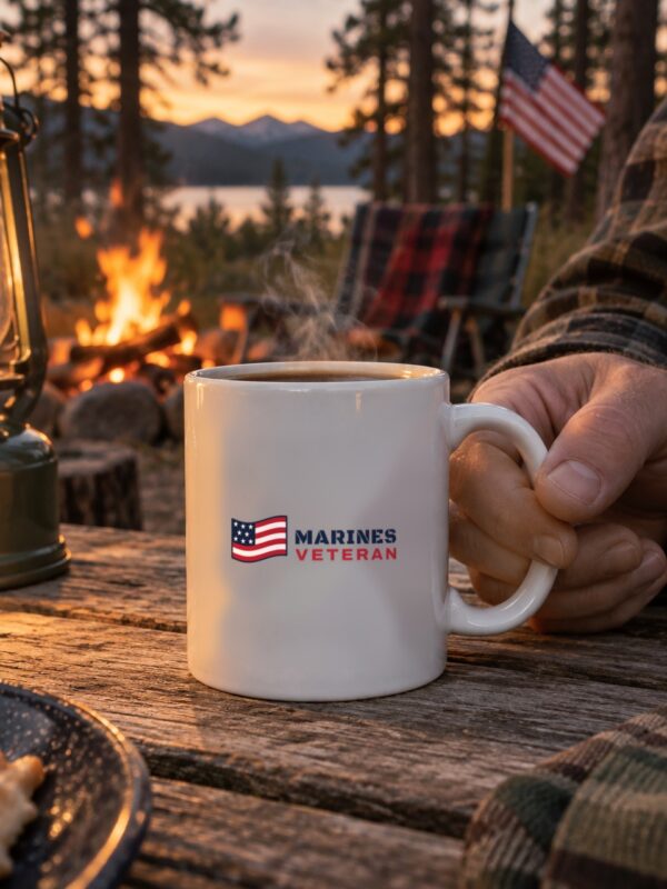Marines Veteran Flag Mug