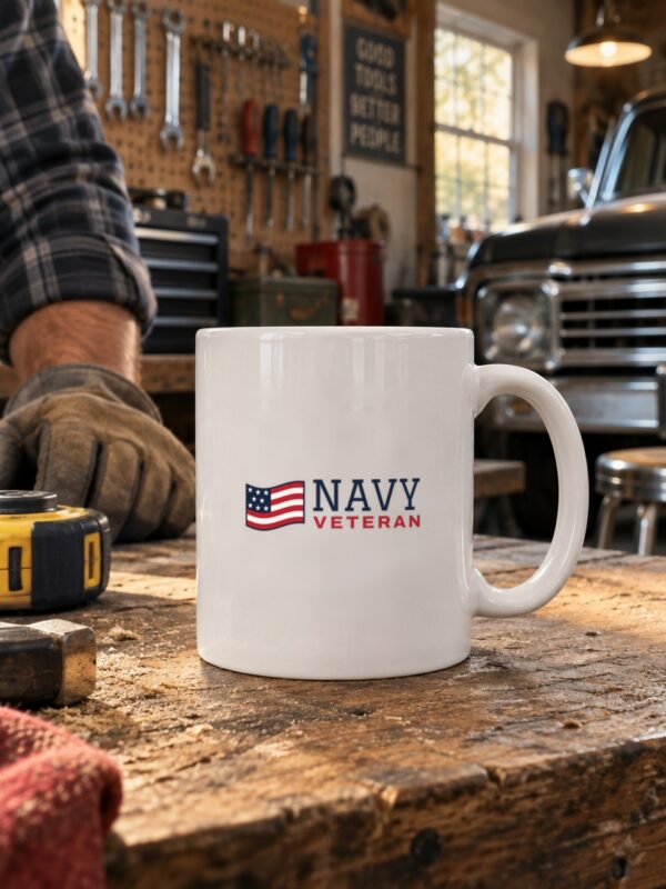 Navy Veteran Flag Mug